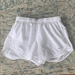 Nike white shorts size medium